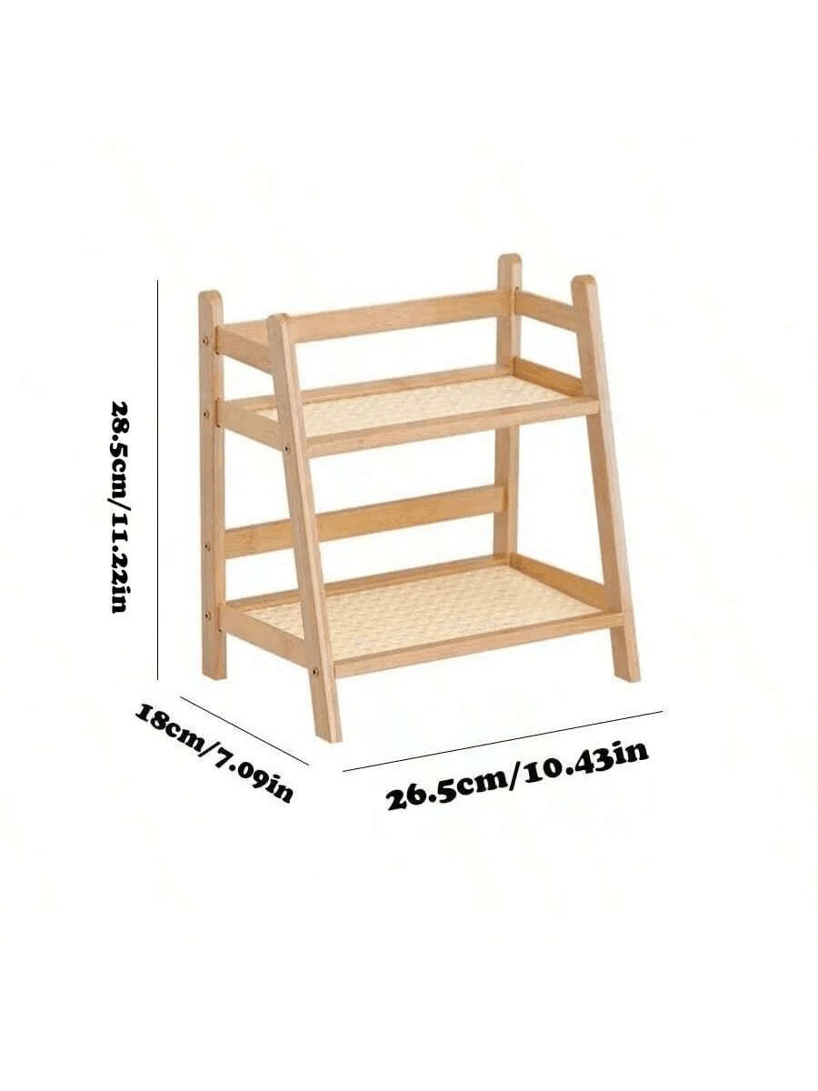 Tier Bamboo Countertop Organizer