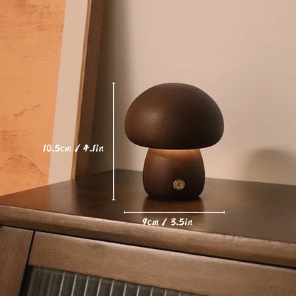 Wooden Mushrooms Night Light