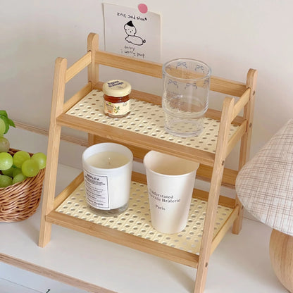 Tier Bamboo Countertop Organizer
