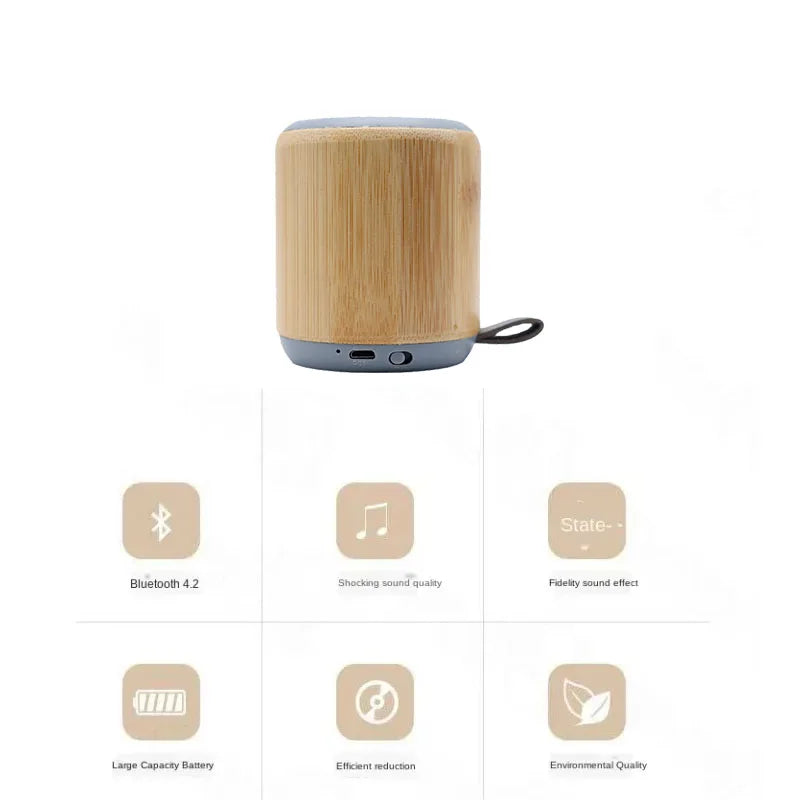 Bamboo Mini Bluetooth Speaker