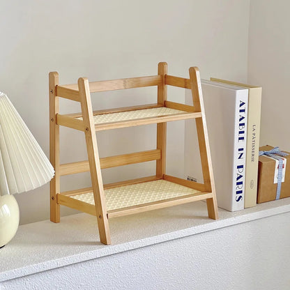 Tier Bamboo Countertop Organizer